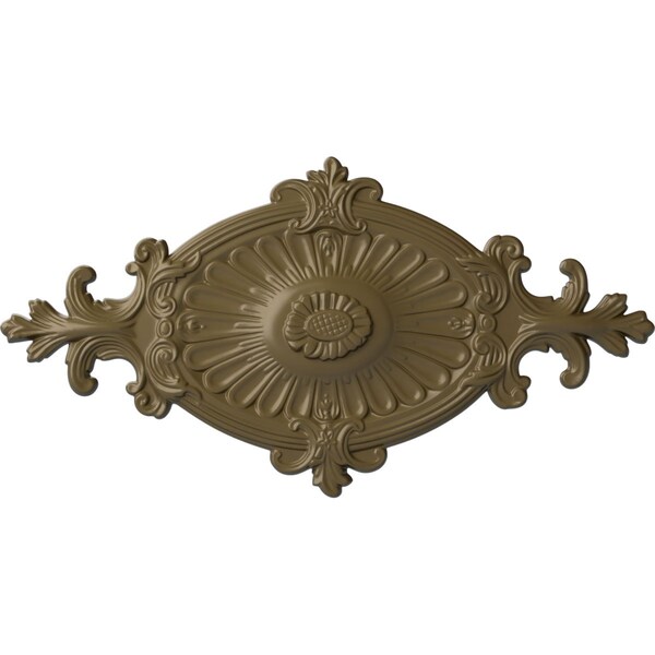 Ekena Millwork Quentin Ceiling Medallion, Hand-Painted Mississippi Mud, 23 1/2"W x 12 1/4"H x 1 1/2"P CM23RO1MMF - main